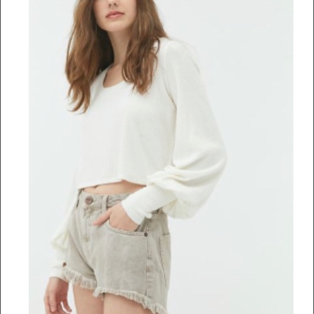 OUT FROM UNDER Gemma Cozy Balloon Sleeve Top